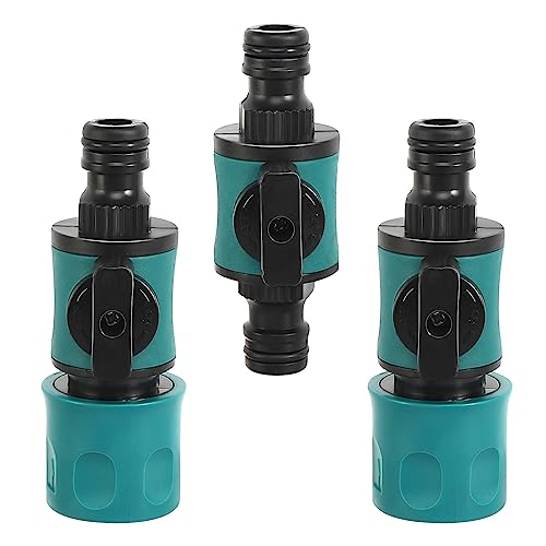 CAINCAY Gartenschlauch Kupplung Schlauchkupplung mit Regulierventil, 3 Stück 16mm Wasserschlauch Schnellverbinder, Gartenschlauch Absperrhahn mit 2 Wege Regulierventil für 1/2 Zoll Wasserschläuche CAINCAY Gartenschlauch Kupplung Schlauchkupplung mit Regulierventil, 3 Stück 16mm Wasserschlauch Schnellverbinder, Gartenschlauch Absperrhahn mit 2 Wege Regulierventil für 1/2 Zoll Wasserschläuche von CAINCAY