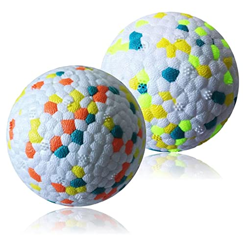 CAISHOW Hundeballspielzeug, unzerstörbar, schwimmend auf Wasser, zum Apportieren, federnd, langlebig, Vollgummiball für Welpen, kleine und mittelgroße Hunde CAISHOW Hundeballspielzeug, unzerstörbar, schwimmend auf Wasser, zum Apportieren, federnd, langlebig, Vollgummiball für Welpen, kleine und mittelgroße Hunde von CAISHOW
