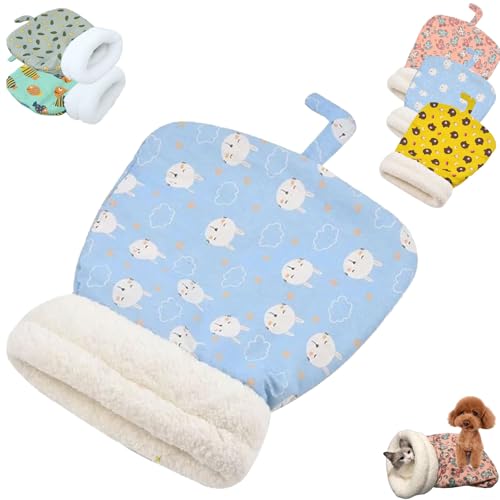 CAIYZH Gemütliches Haustiernestbett, Katzenschlafsack for Hauskatzen, 360°-Wickelkomfortabler Katzenschlafsack for Katzen Bis 6 Kg(Blue,35 * 45cm) von CAIYZH