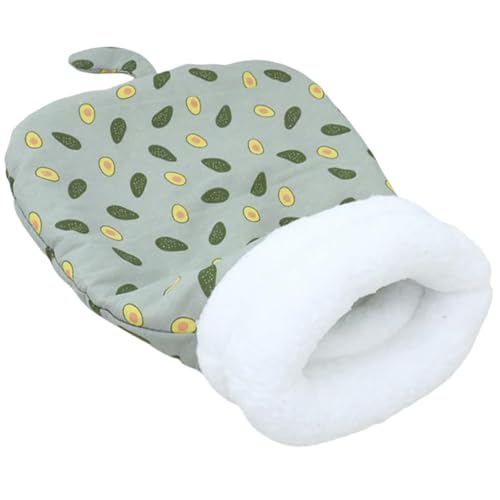 Warmes Und Gemütliches Katzenhöhlenbett, 360° Bequemer Hundeschlafsack, Winterwarmes Lustiges Tunnel-Hundenest, Weicher Plüsch-Hundehöhlenbett-Katzensack For Katzen, Haustierbedarf(Green,45x55 cm) von CAIYZH