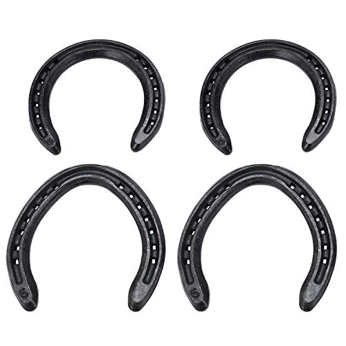 CALIBAN 4 Stück 5 Pferde-Ausrüstung aus Aluminiumlegierung, , Nägel am Pferdefuß befestigen, 2 + 2 Werkzeuge für Marsch-Flutscher hinten für das Turnier CALIBAN 4 Stück 5 Pferde-Ausrüstung aus Aluminiumlegierung, , Nägel am Pferdefuß befestigen, 2 + 2 Werkzeuge für Marsch-Flutscher hinten für das Turnier von CALIBAN