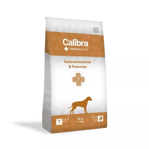 CALIBRA 107762 Vet Diet Dog GASTROINTESTINAL Pancreas 12KG, Kunststoff, Black von CALIBRA