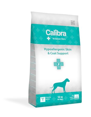 CALIBRA 107765 Vet Diet Dog Hypoallergenic Skin Coat Support 2KG, Kunststoff, Black von CALIBRA