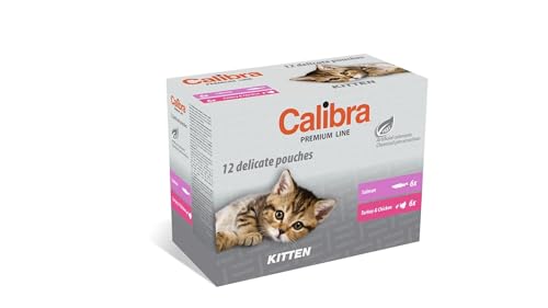 CALIBRA Cat Kitten Pouch Multipack Box 12 x 100 g von CALIBRA