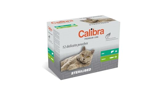 CALIBRA Cat STERILISED Beutel Multipack Box 12 x 100 g von CALIBRA