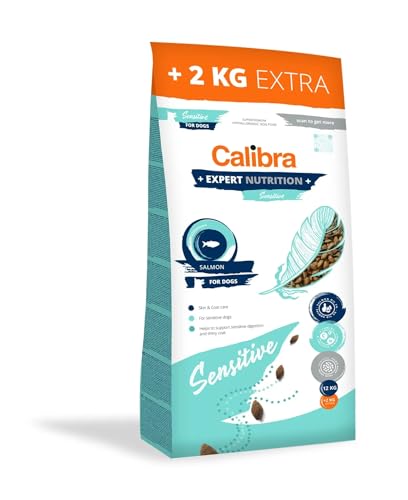 CALIBRA Dog Expert Ernährung Sensitive Lachs 12 kg + 2 kg von CALIBRA