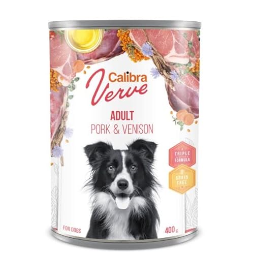 CALIBRA Dog GF Verve Adult Schwein und Venado Box 6 x 400 g von CALIBRA