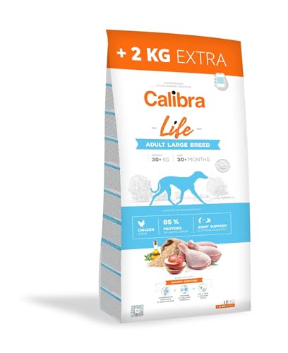 CALIBRA Dog Life Adult Large Breed Huhn 12 kg + 2 kg von CALIBRA