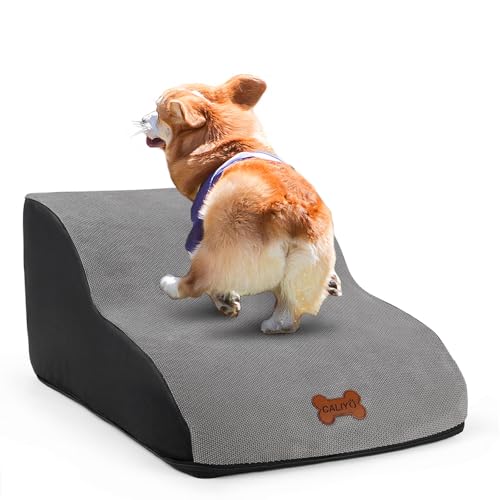 CALIYO Hundetreppe für Kleine Hunde und Katzen, Hundetreppen 2-Stufig Hunde Treppen Bett Sofa rutschfeste Hundetreppe Katzentreppe, Waschbar Tragbar Leiter Hundetreppe 40cm CALIYO Hundetreppe für Kleine Hunde und Katzen, Hundetreppen 2-Stufig Hunde Treppen Bett Sofa rutschfeste Hundetreppe Katzentreppe, Waschbar Tragbar Leiter Hundetreppe 40cm von CALIYO