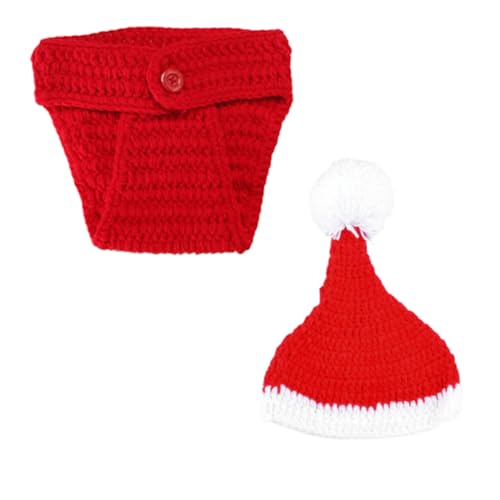 CALLARON 2 Stück Teiliges Strickkostüm Set für Weihnachtsfotografie Niedliche Mütze für Neugeborene für Babyfotos und Besondere Anlässe Hochwertigem Strickmaterial Gefertigt CALLARON 2 Stück Teiliges Strickkostüm Set für Weihnachtsfotografie Niedliche Mütze für Neugeborene für Babyfotos und Besondere Anlässe Hochwertigem Strickmaterial Gefertigt von CALLARON