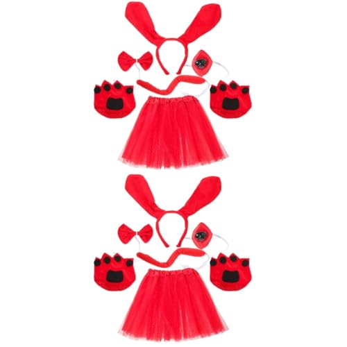 CALLARON 2sätze Kostümset Für Entzückendes Hundekostüm Mit Haarband Und Netzrock Für Partys Und Cosplay Teiliges Inklusive Handstulpen CALLARON 2sätze Kostümset Für Entzückendes Hundekostüm Mit Haarband Und Netzrock Für Partys Und Cosplay Teiliges Inklusive Handstulpen von CALLARON