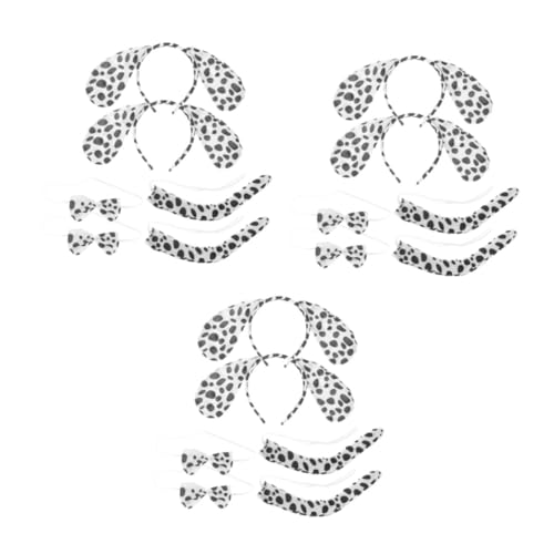CALLARON 6 Sätze Halloween Dalmatiner Kostüm Teilig mit Haarreifen Hund Ohren Schleife und Tierische Partyaccessoires für Fasching Karneval und Cosplay für Festdekoration CALLARON 6 Sätze Halloween Dalmatiner Kostüm Teilig mit Haarreifen Hund Ohren Schleife und Tierische Partyaccessoires für Fasching Karneval und Cosplay für Festdekoration von CALLARON