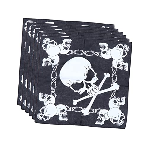 CALLARON Baumwoll-Turban Halloween 12st Handtuchklammern -Bandana Kopftuch Aus Baumwolle Quadratischer Schal Skelett Halloween Mitgebsel Turban CALLARON Baumwoll-Turban Halloween 12st Handtuchklammern -Bandana Kopftuch Aus Baumwolle Quadratischer Schal Skelett Halloween Mitgebsel Turban von CALLARON