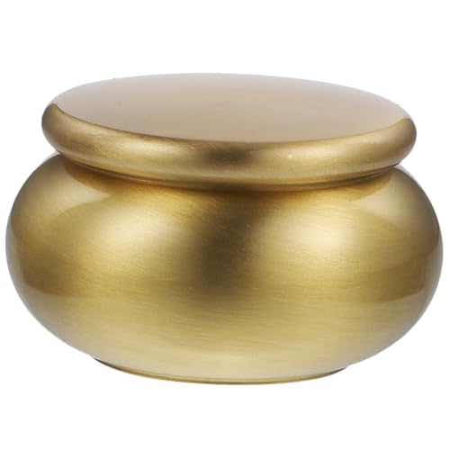 CALLARON Kleiner Kupferdöschen mit Deckel Luftdichter Versiegelter Aufbewahrungsbehälter für Räucherpulver Schmuck Vielseitiger Tragbarer Metallkanister für Frische Lagerung von CALLARON