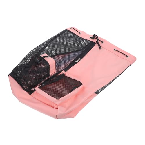 CALLARON Wasserdichter Mesh Drawstring Rucksack Damen Sporttasche Fitness Outdoor Strandtasche Gym Bag Reisebeutel Leicht Robust Nylon Polyester Rosa von CALLARON