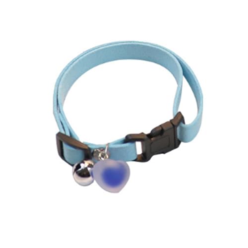 Hundehalsband, Halsband Hund Verstellbare, Hunde Halsbänder mit Herzausstattung, Hundehalsband Große Hunde, Halsband Hund Klein, Haustierhalsband mit Silbernem Glöckchen, Halsdekoration, Hellblau Hundehalsband, Halsband Hund Verstellbare, Hunde Halsbänder mit Herzausstattung, Hundehalsband Große Hunde, Halsband Hund Klein, Haustierhalsband mit Silbernem Glöckchen, Halsdekoration, Hellblau von CALLYSONIC