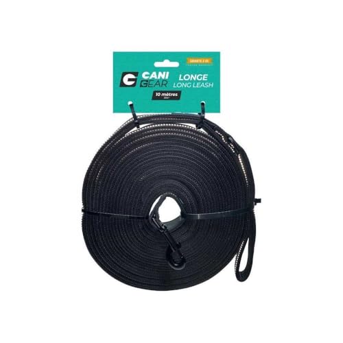 CANI C GEAR, Lanyard, Schwarze Farbe, Neoprengriffe, reflektierende Streifen über die gesamte Länge, zusätzlicher Griff, um den Hund am Fuß zu halten, 10 m CANI C GEAR, Lanyard, Schwarze Farbe, Neoprengriffe, reflektierende Streifen über die gesamte Länge, zusätzlicher Griff, um den Hund am Fuß zu halten, 10 m von CANI C GEAR