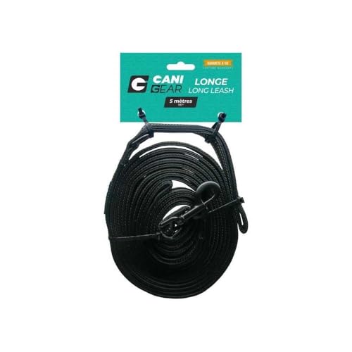 CANI C GEAR, Lanyard, Schwarze Farbe, Neoprengriffe, reflektierende Streifen über die gesamte Länge, zusätzlicher Griff, um den Hund am Fuß zu halten, 5 m CANI C GEAR, Lanyard, Schwarze Farbe, Neoprengriffe, reflektierende Streifen über die gesamte Länge, zusätzlicher Griff, um den Hund am Fuß zu halten, 5 m von CANI C GEAR