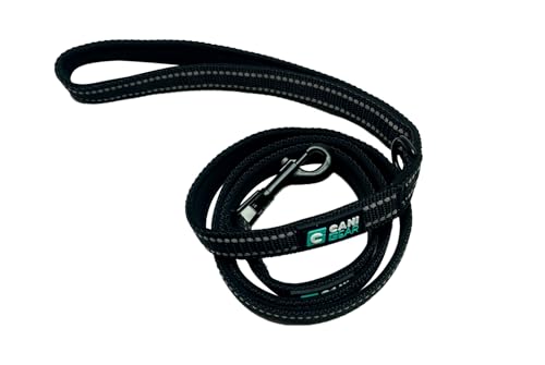 CANI C GEAR, Leine, Modell CANI Gear, Farbe Schwarz, Neoprengriff, Reflektierende Streifen über die gesamte Länge, 120 cm CANI C GEAR, Leine, Modell CANI Gear, Farbe Schwarz, Neoprengriff, Reflektierende Streifen über die gesamte Länge, 120 cm von CANI C GEAR