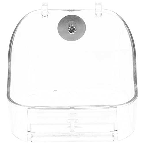CANIGHT 1 Set Hänge Fütterungsbadewanne Im Käfig, Vogelbad, Kleines Vogelbad, Praktische Vogelbadewanne, Wasservogelbadewanne, Vogelkäfig, Hängende Badewanne, Duschwürfel Für Papageien, von CANIGHT