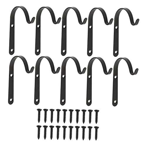 CANIGHT 10 Sätze Hängende Pflanzenhalterung Metall mit Wandhaken für Blumentöpfe Vogelhäuschen und Laternen Praktische Platzsparende für Garten und Zuhause von CANIGHT