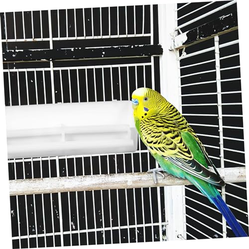 CANIGHT 2 Sets Futterbox, Vogelfutterlöffel, Vogelnäpfe Für Käfig, Papageien Vogelkäfig, Wasserfutterspender, Vogelleckerli Halter, Vogelteller Für Papageien, Vogelkäfig Futterspender, von CANIGHT