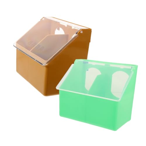 CANIGHT 2 Stück Hängebox, Trog, Durchsichtig, Vogelkäfig Futterspender, Vogelfutterschale, Vogelfutter Futternapf, Schnallen Design, Vogelfutterspender, Taubenfutterspender, CANIGHT 2 Stück Hängebox, Trog, Durchsichtig, Vogelkäfig Futterspender, Vogelfutterschale, Vogelfutter Futternapf, Schnallen Design, Vogelfutterspender, Taubenfutterspender, von CANIGHT