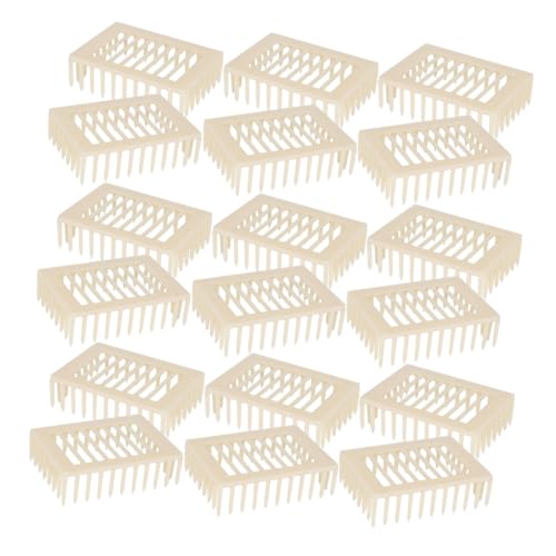 CANIGHT 20 Stück Teiliges Kunststoff Bienenköniginnen Aufzuchtkäfig Leichtes Imkereigerät für Sichere Isolation und Transport Langlebige Plastikbox für Effizientes Königinnenmanagement und von CANIGHT