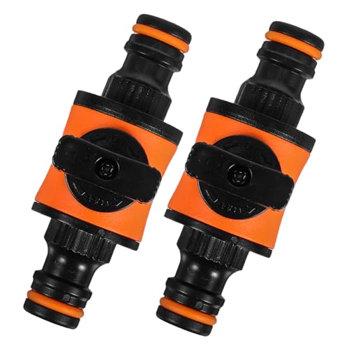 CANIGHT 2Stücke Teiliger Schlauch Schnellkupplungsadapter mit Ventilschalter für Wasserrohrverlängerung und Gartenbewässerung Orange Anschließen und Trennen für Haushalts CANIGHT 2Stücke Teiliger Schlauch Schnellkupplungsadapter mit Ventilschalter für Wasserrohrverlängerung und Gartenbewässerung Orange Anschließen und Trennen für Haushalts von CANIGHT