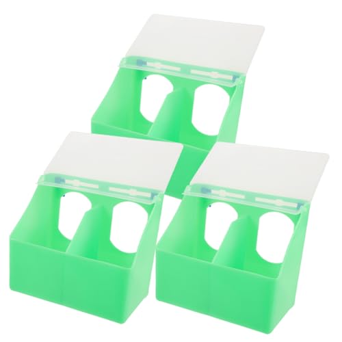 CANIGHT 3stücke Aufhängbarer Vogelfutterspender Für Papageien Multifunktionale Futterbox Für Käfige Wasser Und Futtersilo Robustes Und Langlebiges Design Für Kleine Vögel Und von CANIGHT