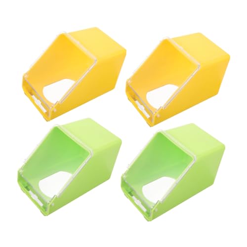 CANIGHT 4 Stück Hängebox, Futtertank, Spüle, Vogelfutterspender, Taubenfutterbecken, Vogelfutterspender Für Käfig, Wachtelfutterspender, Vögel, Fütterungswerkzeug, Wachtelkäfig von CANIGHT