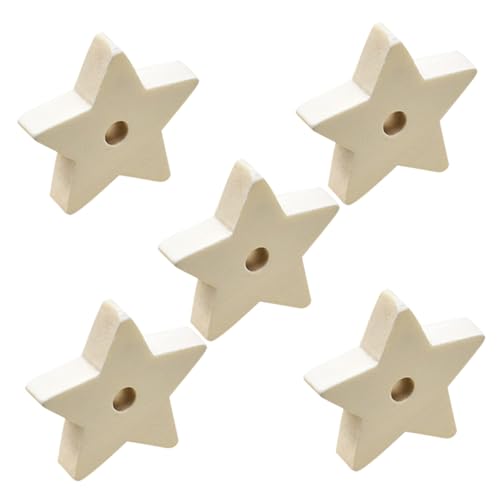 CANIGHT 5 Stück Papageienspielzeug Aus Holz, Vogel Hängespielzeug, Sittich Spielzeug, Sittich Balance Zug Spielzeug, Papageienkäfig Spielzeug, Vogel Kauspielzeug, Hängendes von CANIGHT