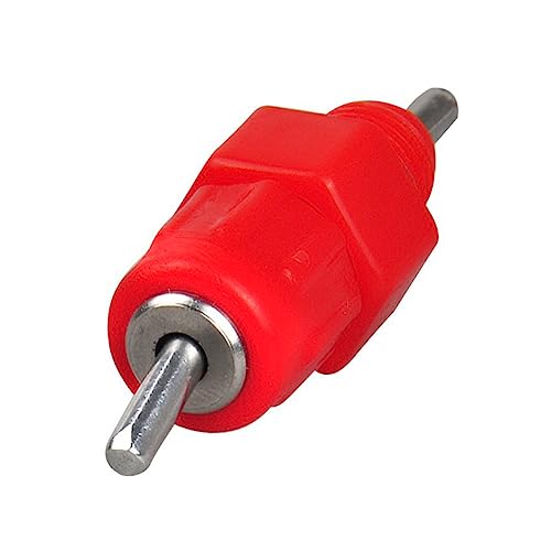 CANIGHT 50 Stück Wasserzufuhr Hühnerfutter Automatischer Wasserspender Schichten Tröpfchenfutter Automatische Wassertränke Für Hühner Wasserspender Für Hühner Geflügelwasser Trinken Rot von CANIGHT