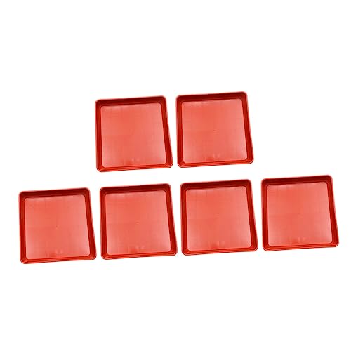 CANIGHT 6 Stück Kunststoff - pflanzenbehälter - grundschale Quadratische Blumentopfschale Kunststoff - wasserschale von CANIGHT