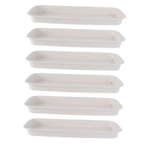 CANIGHT 6 Stücke Kunststoff Blumentopf Tabletts Robuste Boden Blumentopf Basisplatten Lagerschalen von CANIGHT