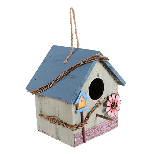 CANIGHT Holz Vogelhaus Für Papageien Hängender Futterspender Für Garten Dekoratives Nistkasten-Ornament Für Ihren Außenbereich Für Vogelbeobachtung von CANIGHT