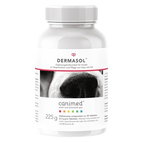 Canimed Dermasol 90 Tabletten für Hunde zur Pflege von Fell und Haut von CANIMED