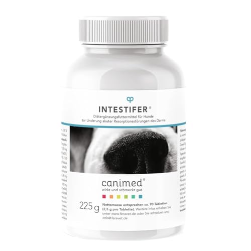 Canimed Intestifer 90 Tabletten für Hunde bei Resorptionsstörungen Durchfall Canimed Intestifer 90 Tabletten für Hunde bei Resorptionsstörungen Durchfall von CANIMED