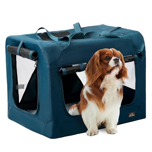 CANINE CANYON 71,1 cm große, faltbare weiche Hundebox, 3 Türen, tragbare Hundebox für große Hunde, weiche Seiten, Hundehütte mit kaufesten Netzfenstern CANINE CANYON 71,1 cm große, faltbare weiche Hundebox, 3 Türen, tragbare Hundebox für große Hunde, weiche Seiten, Hundehütte mit kaufesten Netzfenstern von CANINE CANYON