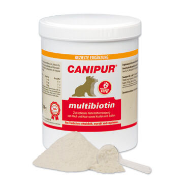 Canipur - multibiotin 500 g Nährstoffversorgung von Haut und Haar sowie Krallen und Ballen Canipur - multibiotin 500 g Nährstoffversorgung von Haut und Haar sowie Krallen und Ballen von CANIPUR