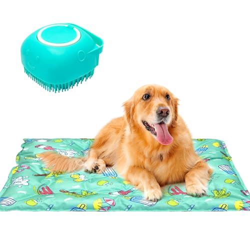 CANMAILK Kühlmatte für Haustiere, geeignet für Katzen und Hunde, sommerfreundliche Kühlung, einfache Reinigung, um kühl zu halten, Haustierzubehör, geeignet für drinnen und draußen (60 x 90 cm) CANMAILK Kühlmatte für Haustiere, geeignet für Katzen und Hunde, sommerfreundliche Kühlung, einfache Reinigung, um kühl zu halten, Haustierzubehör, geeignet für drinnen und draußen (60 x 90 cm) von CANMAILK