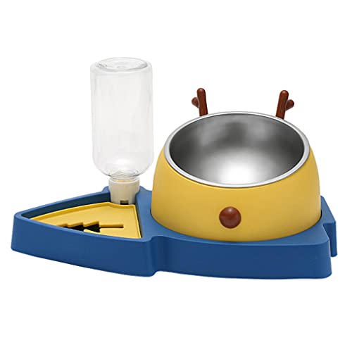 CANNXI Futternapf, 3-in-1-Haustiergeschirr, Hundefutter, automatische Bewässerung, geneigt, erhöht, Edelstahl, mit langsamer Fütterung, 3 Farben CANNXI Futternapf, 3-in-1-Haustiergeschirr, Hundefutter, automatische Bewässerung, geneigt, erhöht, Edelstahl, mit langsamer Fütterung, 3 Farben von CANNXI