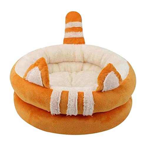 CANNXI Katzenbett Höhle, verbessertes beruhigendes Bett für den Innenbereich, kleines Hundebett, niedliches rundes Bett, waschbares Bett CANNXI Katzenbett Höhle, verbessertes beruhigendes Bett für den Innenbereich, kleines Hundebett, niedliches rundes Bett, waschbares Bett von CANNXI