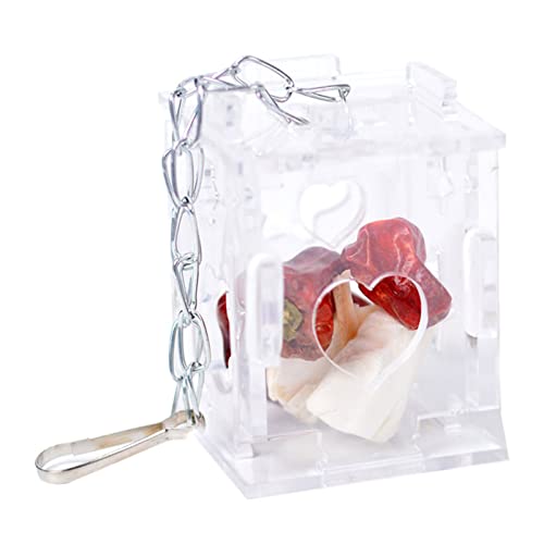 CANNXI Vogelspielzeug, Futterspender für Vögel, transparent, Acryl, für Papageien, verbessert die Intelligenz, Käfig zum Aufhängen für Nymphensittiche, Sittiche CANNXI Vogelspielzeug, Futterspender für Vögel, transparent, Acryl, für Papageien, verbessert die Intelligenz, Käfig zum Aufhängen für Nymphensittiche, Sittiche von CANNXI