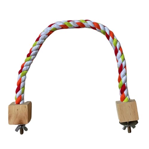 CANNXI Vogelspielzeug, Papageien-Schaukel, Kratzer, Sitzstange, Vogelständer, geflochtenes Seil, Holzstab-Schaukel-Ast, Schaukel, stehend CANNXI Vogelspielzeug, Papageien-Schaukel, Kratzer, Sitzstange, Vogelständer, geflochtenes Seil, Holzstab-Schaukel-Ast, Schaukel, stehend von CANNXI