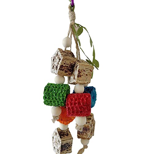 CANNXI Vogelspielzeug, hängendes Vogel-Kauspielzeug, kleiner Papageienkäfig, Spielzeug, natürliches Gras, Haustierwiderstände, Backenzähne CANNXI Vogelspielzeug, hängendes Vogel-Kauspielzeug, kleiner Papageienkäfig, Spielzeug, natürliches Gras, Haustierwiderstände, Backenzähne von CANNXI