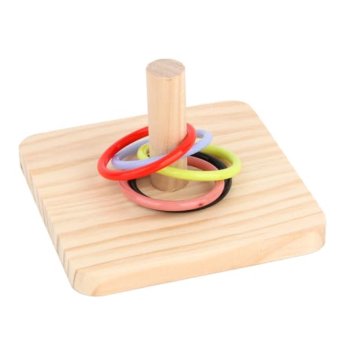 CANNXI Vogelspielzeug, stapelbares Spielzeug für den Schreibtisch, Sittich, Intelligenz-Trainingsspiel für Papageien, Schreibtisch, Ringwurf, Nymphensittiche von CANNXI