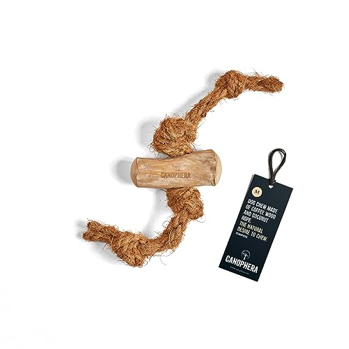 Canophera Hundekauspielzeug aus Kaffeeholz und Kokosseil | Nachhaltiges Hundespielzeug | Zahnpflege (M) Canophera Hundekauspielzeug aus Kaffeeholz und Kokosseil | Nachhaltiges Hundespielzeug | Zahnpflege (M) von Canophera
