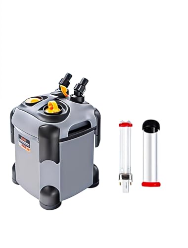 CANVUNTHY Externer Kanisterfilter für Aquarien, ultra-leise, UV-Filter, Wasserzirkulation, Schildkröten-Tankfilter mit UV-Filtern, Medien 171/225/266/317/397GPH CANVUNTHY Externer Kanisterfilter für Aquarien, ultra-leise, UV-Filter, Wasserzirkulation, Schildkröten-Tankfilter mit UV-Filtern, Medien 171/225/266/317/397GPH von CANVUNTHY
