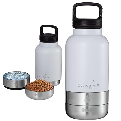 CANYAS Tragbare Hundewasserflasche, 907.2 g, isoliert mit abnehmbaren Näpfen, auslaufsichere Haustier-Reiseflasche für Hunde CANYAS Tragbare Hundewasserflasche, 907.2 g, isoliert mit abnehmbaren Näpfen, auslaufsichere Haustier-Reiseflasche für Hunde von CANYAS